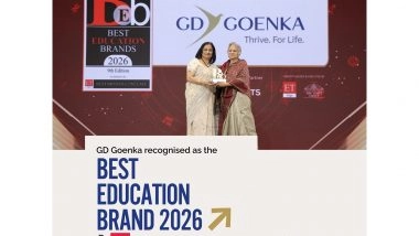 Business News | GD Goenka Recognised as 'Best Education Brand 2026' by ET Edge