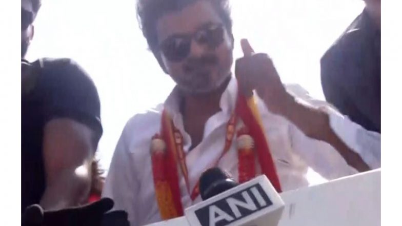 India News | TVK Chief Vijay Holds Massive Roadshow Panchatti Area to Garner Support for Tamil Nadu Polls