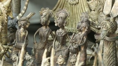 India News |  Dokra Artisans Preserve Traditional Lost-wax Metal Craft in Bikna Shilpa Danga