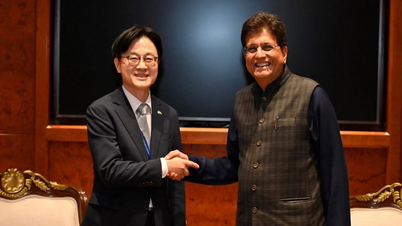 World News | Piyush Goyal, South Korea Minister Discuss Partnership to Create More Balanced Trade Relationship, Investment by Korean Companies