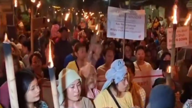 India News | Manipur: Protests Continue in Imphal over Tronglaobi Bomb Attack