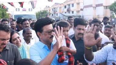 India News | MK Stalin Campaigns for DMK Candidate Ma Subramanian in Saidapet Ahead of Tamil Nadu Polling