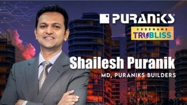 Business News | Puraniks Group to Launch Rs 800 Crore 'Self-Healing Homes Project' for Middle Class in Thane