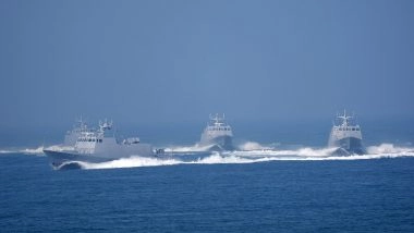 World News | Taiwan Detects 6 Sorties of Chinese Aircraft,5 PLAN Vessels, 1 Ship Around Its Territory