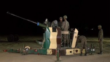 India News | Gujarat: Indian  Army's Air Defence Regiment Showcases L70 Guns to Mark First Anniversary of Operation Sindoor