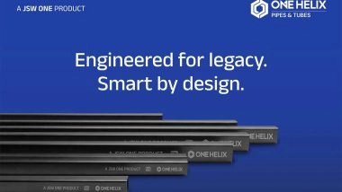 Business News | JSW One Launches One Helix Pipes & Tubes to Leverage the Rising Demand from the Construction & Infrastructure Sector