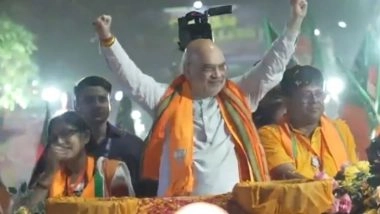 India News | Amit Shah Holds Roadshow in Sonarpur Dakshin Assembly Constituency as Bengal Votes Tomorrow