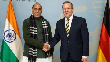 World News | India, Germany Deepen Defence Ties; Sign Industrial Cooperation Roadmap, UN Peacekeeping Training Pact in Berlin
