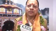India News | Uttarakhand CM Dhami Welcomes Pilgrims as Badrinath Dham Portals Open for Devotees