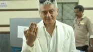 Entertainment News | Actor S Ajith Kumar Casts His Vote at Polling Station in Thiruvanmiyur