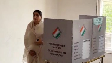 India News | Baramati Assembly Bye-polls: Deputy CM Sunetra Pawar Casts Her Vote in Baramati; Terms Vote as Tribute to 'Dada'