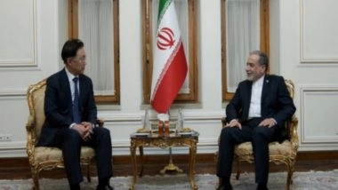 World News | Aggressors Fully Responsible for Strait of Hormuz Instability: Iran FM Araghchi Meets S Korean Envoy
