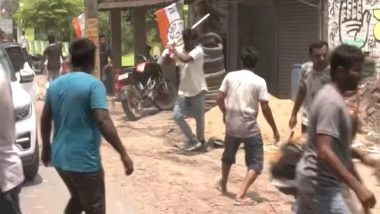 India News | Violence in Murshidabad as TMC and Humayun Kabir Supporters Trade Blows on Polling Day