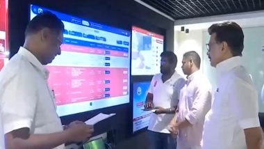 India News | Tamil Nadu Polls: MK Stalin Inspects DMK Election War Room at Anna Arivalayam in Chennai