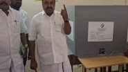 India News | Tamil Nadu Polls: DMK Mudukulathur Constituency Candidate Raja Kannappan Casts Vote in Sivaganga