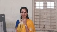 India News | NCP(SCP) MP Supriya Sule Casts Her Vote in Baramati