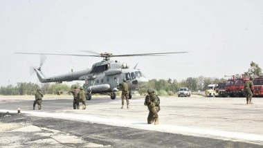 India News | IAF Activates Emergency Landing Facility on Purvanchal Expressway in Sultanpur; Demonstrates Day, Night Operational Capability