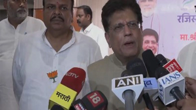 India News | Union Minister Piyush Goyal Launches Bharat Taxi App in Mumbai; Promises Zero Commission, Free Rs 5 Lakh Insurance for Drivers