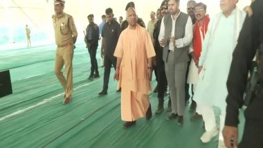 India News | UP CM Yogi Adityanath Conducts On-site Inspection of Preparations for PM Modi's Proposed Visit in Hardoi