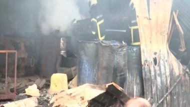 India News | Fire Breaks out at Scrap Shops in Mumbai's Mankhurd; No Injuries Reported