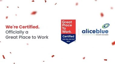 Business News | Alice Blue Earns Great Place To Work® Certification for 2026