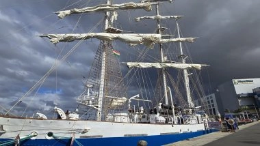 World News | INS Sudarshini Arrives at Las Palmas; Visit to Strengthen Naval Ties with Spain