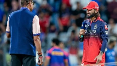 Sports News | IPL: Rajat Patidar Wins Toss, Opts to Field as RCB Clash with GT in Bengaluru