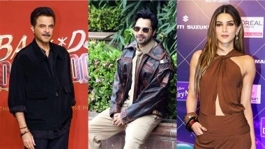 Entertainment News | Kriti Sanon, Anil Kapoor, Arjun Kapoor Among Celebrities to Send Birthday Wishes to Varun Dhawan