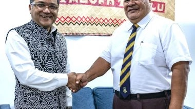 World News | MoS External Affair Pabitra Margherita Holds Trade Talks with Tuvalu's Acting PM