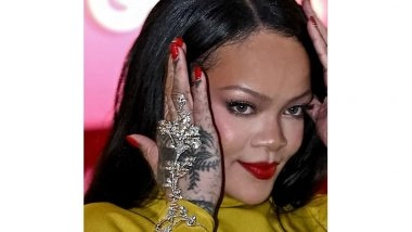 Entertainment News | Rihanna Adds Indian Touch at Fenty Beauty Launch Bash, Stuns in Manish Malhotra Haathphool