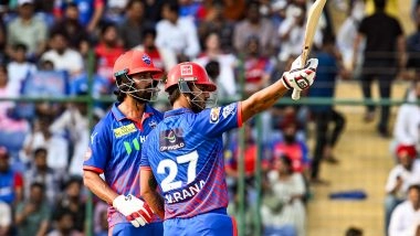 Sports News | KL Rahul, Nitish Rana Rain Runs Against Punjab Kings, Their 220-run Partnership Second-highest in IPL