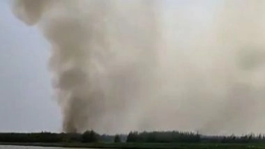 India News | Odisha: Fire in Chilika Lake Finally Doused After Hours of Effort