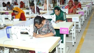 Business News | Jyotiraditya Scindia Inaugurates Adani Foundation's Vikas Kendra in Shivpuri, to Support 1,500 Women