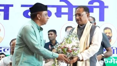 India News | Chhattisgarh CM Vishnu Deo Sai Attends Hajj Kit Distribution Ceremony in Raipur