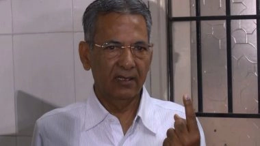 India News | BJP MLA Rameshbhai Tilara Casts Vote for Rajkot Municipal Corporation Election