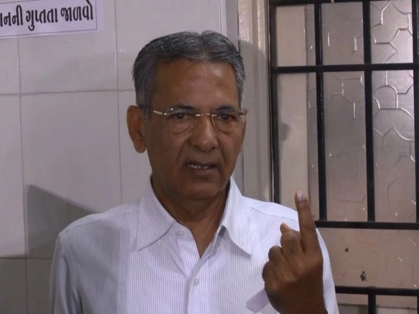 India News | BJP MLA Rameshbhai Tilara Casts Vote for Rajkot Municipal Corporation Election