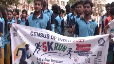 India News | Vijayawada Hosts 5K Run to Boost Public Participation in Census 2027 Self-enumeration Drive