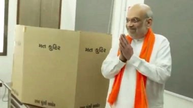 India News | Gujarat Local Body Polls: Amit Shah Casts Vote with Family in Gandhinagar