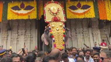India News |  Thrissur Pooram 2026: Kanimangalam Sastha Arrives First at Vadakkunnathan Temple to Flag off Grand Rituals