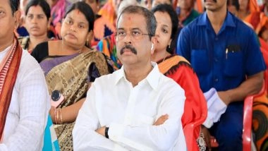 India News | Dharmendra Pradhan Listens to PM Narendra Modi's Mann Ki Baat, at His Ancestral Village in Odisha