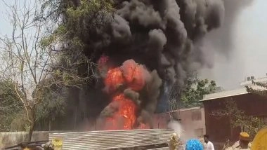 India News | Fire Breaks out at MB Inter College Ground in Uttar Pradesh's Bareilly