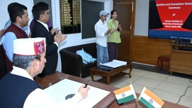 India News | Himachal CM Sukhu Inaugurates, Lays Foundation Stones of Projects Worth Rs 34.31 Crore