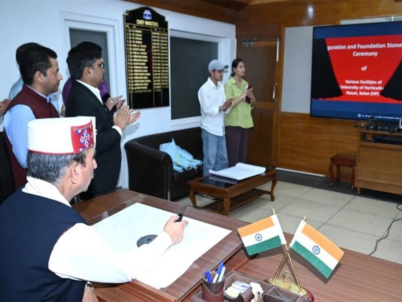 India News | Himachal CM Sukhu Inaugurates, Lays Foundation Stones of Projects Worth Rs 34.31 Crore