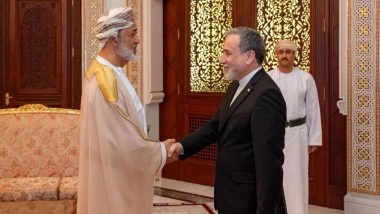 World News | Iran's Foreign Minister Araghchi, Oman's Sultan Discuss Safe Transit, Regional Stability in Muscat