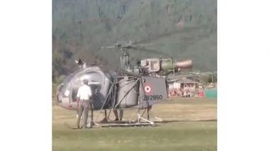 India News | Himachal Pradesh: IAF Rescues Two Paragliders Stuck in Hilly Terrain of Baijanath Area
