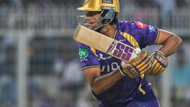 Sports News | IPL 2026: KKR's Angkrish Raghuvanshi Fined 20% Match Fee for Code of Conduct Breach