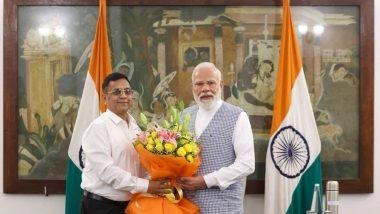 Business News | PM Modi Meets NITI Aayog's New Full-time Member Dr Gobardhan Das, Calls His Journey 'very Inspiring'