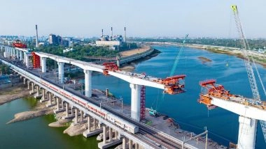 India News | Sabarmati Bridge for Bullet Train Project Progresses Steadily in Ahmedabad