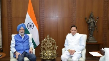 India News | Uttarakhand CM Dhami Meets Petroleum Minister Hardeep Puri in New Delhi