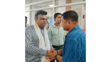 Sports News | Jay Shah Reaches Bagdogra Airport Ahead of PM Modi's Indoor Cricket Academy Inauguration
